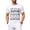 White, variant on Men's 100% Cotton Papa Shirt, Funny Dad Shirts Dinosaur Graphic Tee, Soft Short Sleeve Dad Shirt