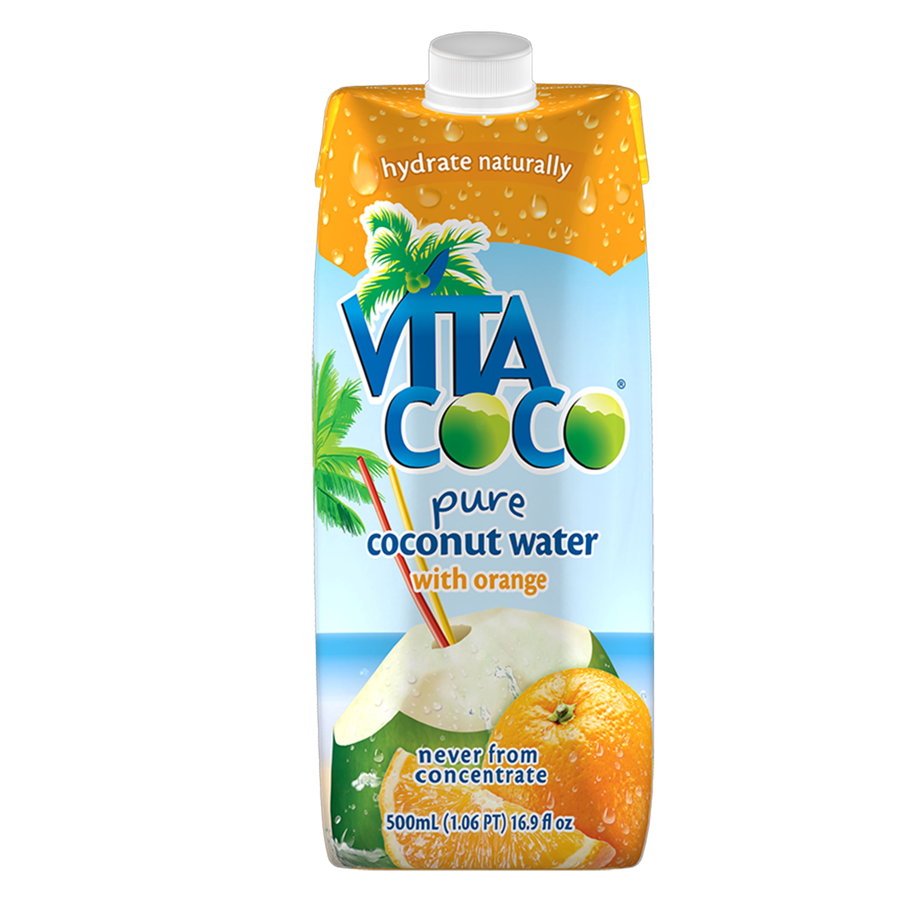 Vita Coco Coconut Water with Orange, 16.9 Fl. Oz.