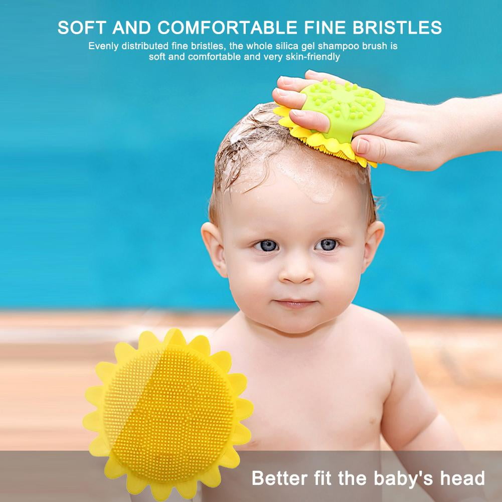 silicone baby hair brush