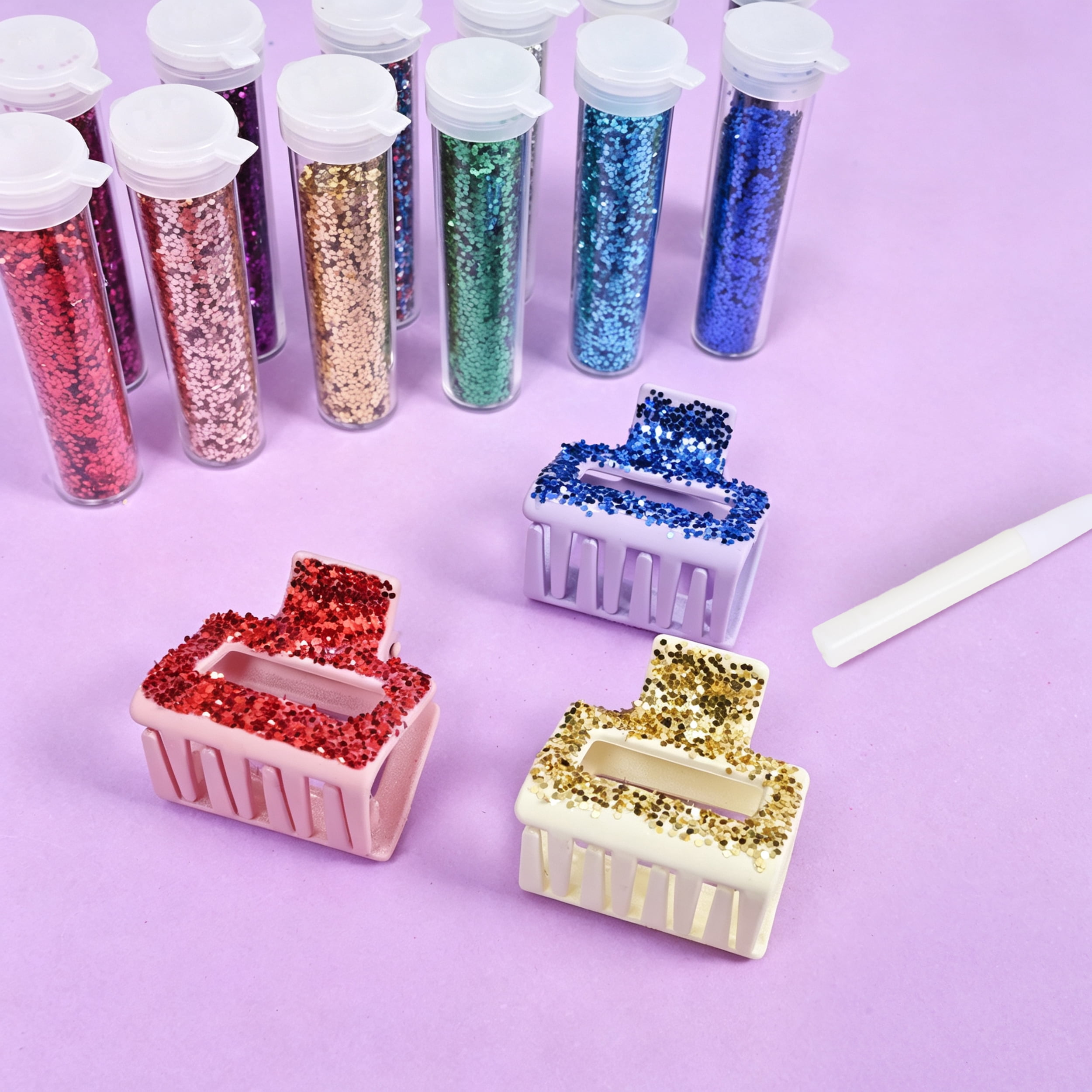Hello Hobby Craft Glitter Shaker Set with 12 Assorted Colors