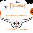 thumbnail image 2 of KMWGRE Halloween Pet Bandana Jack Skellington Triangle Scarf Soft Fabric Accessory for Dogs and Cats Light Gray1 67X17.5cm, 2 of 8