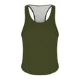 thumbnail image 4 of KPOPLK Mens Sports Fitness Basketball Men's Vest Fashion Leisure Home Sports Reduce Sleeveless Vest Top Sleeveless T Shirt(2XL,AG), 4 of 5