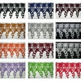 thumbnail image 1 of 4.5" White Ivory Blue 12 Colors Dangling Floral Venice Lace Trim Guipure By Yard, 1 of 1