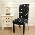 thumbnail image 3 of DYstyle Spandex Stretch Floral Geometric Printed Banquet Chair Cover Party Decor Dining Room Seat Cover,1-8 Pcs, 3 of 5