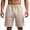 Beige, variant on Men's Big & Tall 5" 7" 9" Jacquard Sweat Shorts - Pull On Soft Lounge Drawstring Sweatpant Athletic Gym Workout Short with Pockets Size M-5XL White