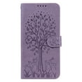 thumbnail image 3 of Feishell Embossing Tree & Deer Pattern PU Leather Case for Samsung Galaxy A03s (6.5 inch),Magnetic Clasp Flip Kickstand ID Credit Card Slots Wallet Shockproof Slim Phone Case,Purple, 3 of 8