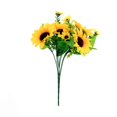 thumbnail image 6 of Efavormart Pack of 2 - 13" Artificial Sunflower Bouquet, Lifelike 26 Yellow Silk Flowers Head - Perfect as Wedding Bouquet, Home, Office, Wall, Shelf, Decoration, Party Supplies, Table Centerpieces, 6 of 10