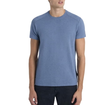 Kenneth Cole New York Men's Short Sleeve Dress T-Shirt (US, Alpha, Medium, Regular, Regular, Blue)