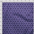 thumbnail image 4 of oneOone Viscose Chiffon Dark Purple Fabric Florals Craft Projects Decor Fabric Printed By The Yard 42 Inch Wide, 4 of 6