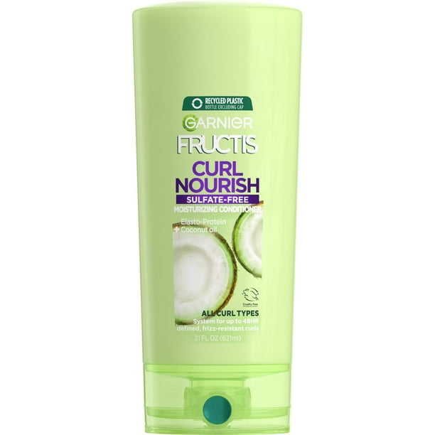 Garnier Fructis Curl Nourish Conditioner with Coconut Oil, 21 fl oz
