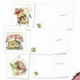 thumbnail image 4 of 20 Easter Note Cards with Envelopes (4" x 5.12") - Victorian Blooms and Bunnies Easter (10 Designs, 2 Each) AM3513EAG-B2x10, 4 of 6
