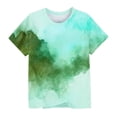 thumbnail image 5 of Piuwrlz 9/10 Girls T Shirts Girl Shirts Tops Crew Neck Teen Graphic T-Shirts Army Green Size 9-10 Years, 5 of 5