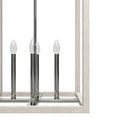 thumbnail image 4 of Hunter - Squire Manor 4-light Chrome, Medium Size Pendant Light, Dimmable, Modern Style, Rectangle Shaped, for Bedrooms, Dining, Living Rooms - 19038, 4 of 7