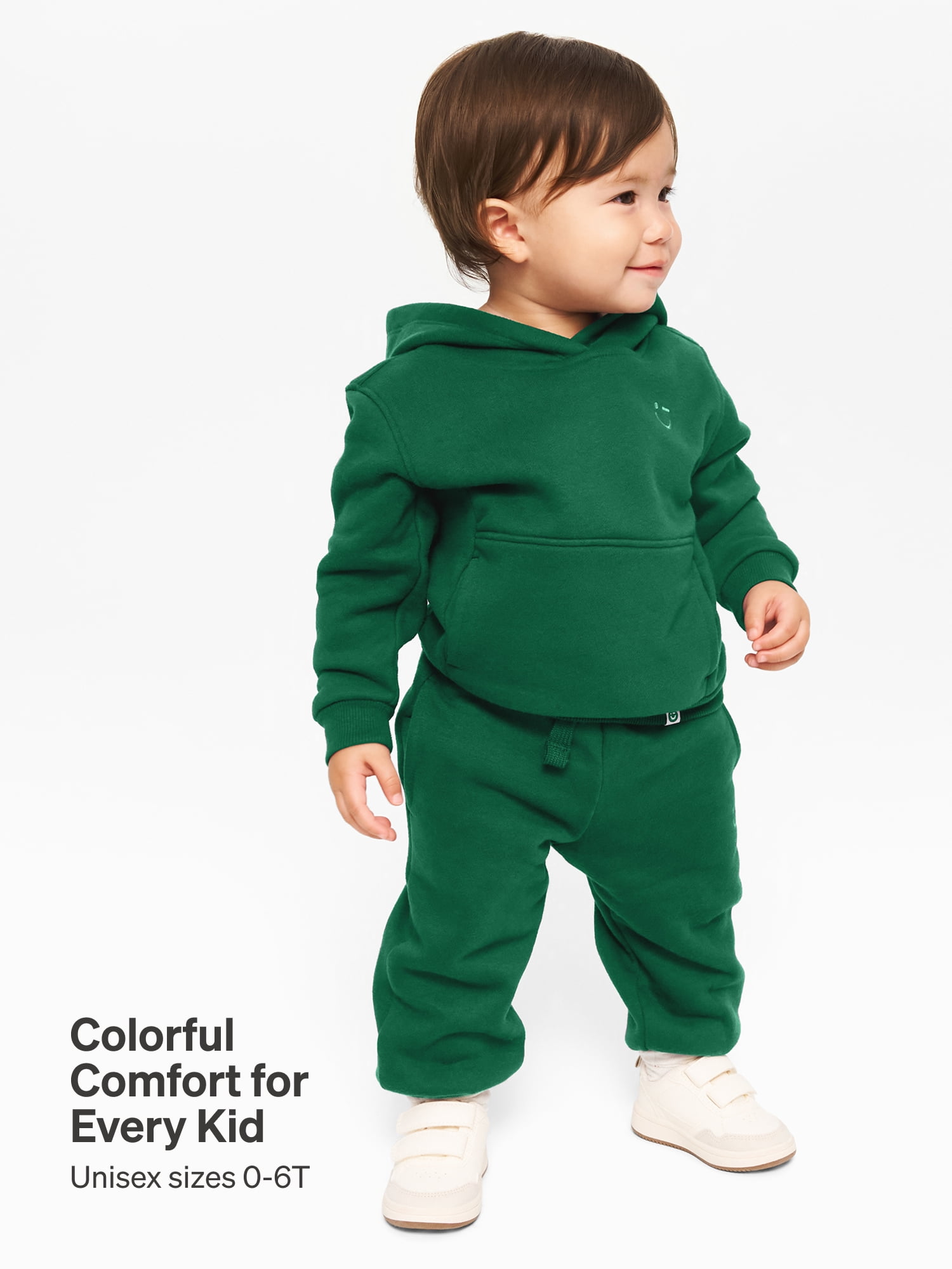 Color Mix by Garanimals Baby & Toddler Fleece Sweatpants, Sizes 0–6T