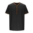 thumbnail image 5 of Athletic Shirts for Men Henley Short Sleeve Muscle Tees, S, 5 of 6