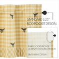 thumbnail image 4 of VHC Brands Buzzy Bees Ruffled Valance 18x60, Window Treatment, Bedroom, Living Room, Dining Room, and Kitchen Decor, Cotton, Buzzy Bees Collection, 18x60, Vintage Yellow, 4 of 4