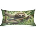 thumbnail image 2 of GZHJMY Sloth on The Branch Body Pillow Cover with Zipper,Soft and Cozy Fuzzy Fleece Body Pillow Case Cover 21 x 54 in,Plush Long Body Pillow Pillowcase for Fall and Winter Home Decor, 2 of 7
