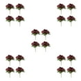 thumbnail image 2 of Guardoinrt 4pcs Good Hand Feeling Artificial Flowers With Good Texture For Sensory Delight For DIY Silk Home Decoration Party Decor Red 5Set, 2 of 6