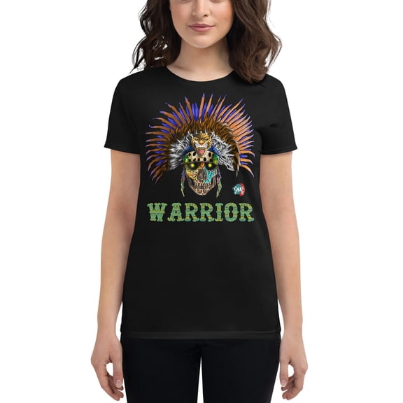 Women's graphic Warrior t-shirt: Mayan