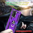 thumbnail image 7 of Compatible for Samsung Galaxy Note 20 Ultra Case with HD Screen Protector, Military-Grade Protective Phone Case with Magnetic Kickstand Ring for Samsung Galaxy Note 20 Ultra 5G Purple, 7 of 7