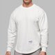 thumbnail image 3 of Camiseta de manga larga para hombre, de color liso, para entrenamiento de baloncesto, holgada, para correr y hacer deporte, 3 of 5