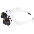 thumbnail image 1 of Dioche Headband Magnifier, Magnifying Glasses LED Head Magnifier, For Jewelry Craft Watch Repair, 1 of 8