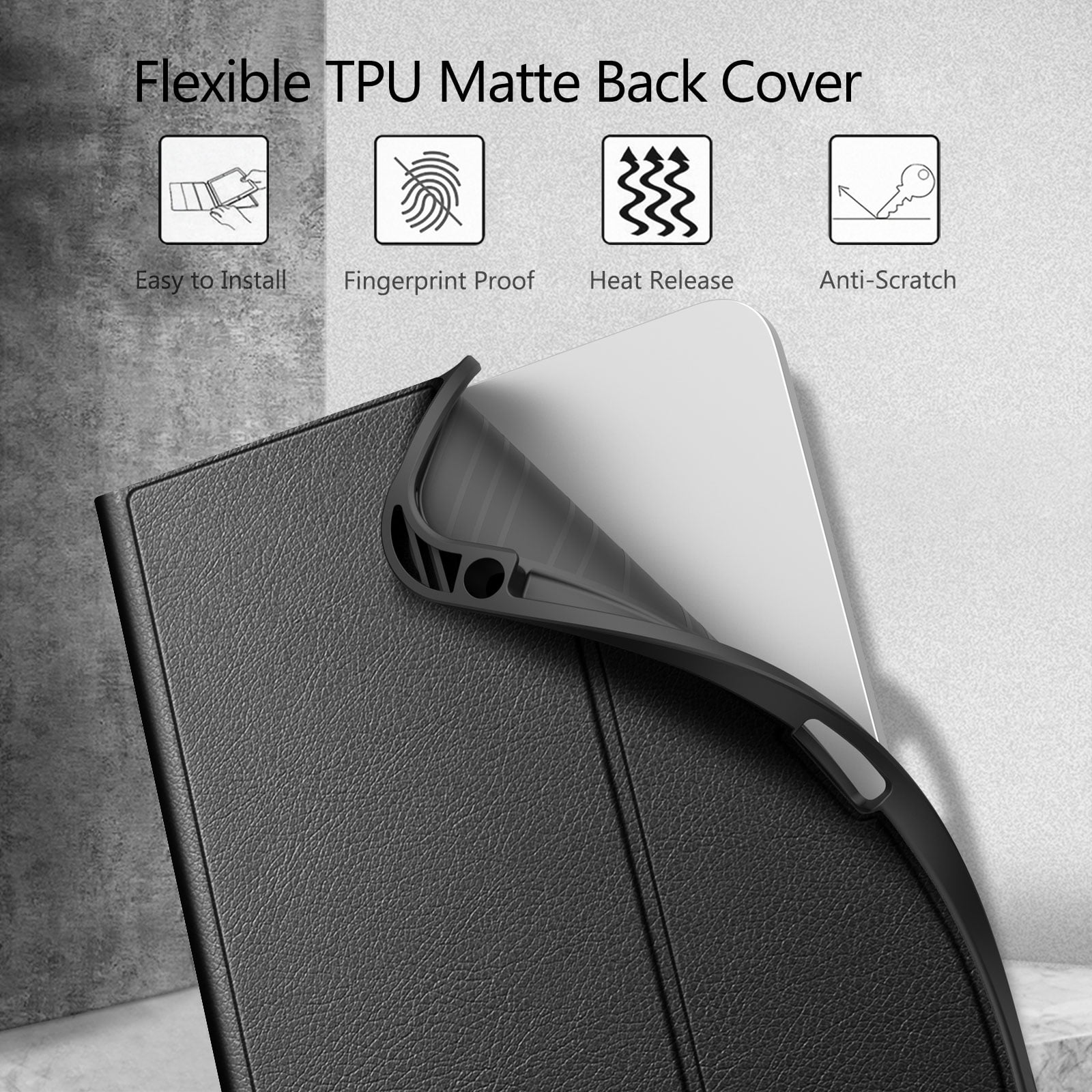 Fintie Keyboard Case for iPad 10th Generation 10.9 Inch Tablet (2022 Release) with Pencil Holder, Black