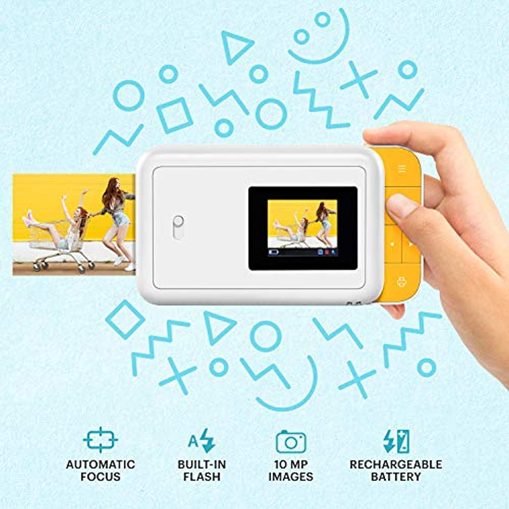 KODAK Smile Instant Print Digital Camera – Slide-Open 10MP Camera w/2x3