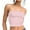 Pink, variant on Chbgutlmr Tube Tops for Women Sleeveless Slim Fitted Solid Color Crop Tops Casual Going out Tops Summer Fasion