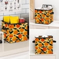 thumbnail image 7 of RATGDN Collapsible Fabric Cube Storage Bin with Double Handles for Living Room Bedroom Office Black - Orange Juice Fruit, 7 of 7