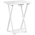 thumbnail image 6 of HYJY 2 Piece Set, Multifunctional Solid Wood TV Snack Tray Tables for Indoor Use, White, 6 of 16