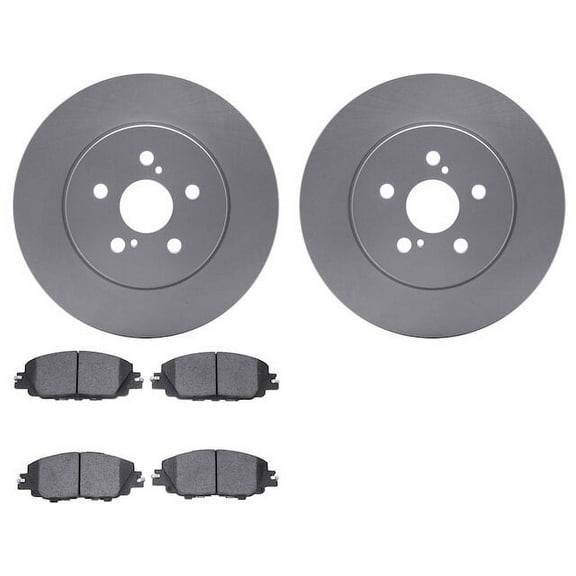 Front Brake Pad and Rotor Kit - Compatible with 2019 - 2022 Toyota Corolla Hatchback 2020 2021