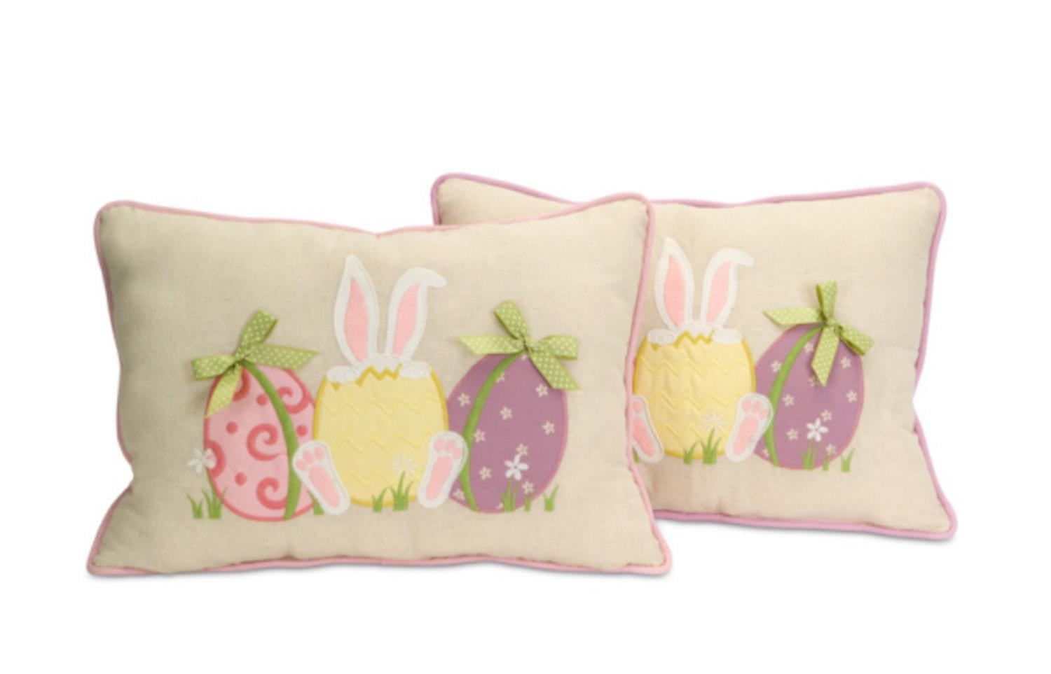 Pastel Cotton Easter Bunny Pillows 