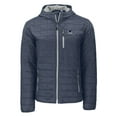 thumbnail image 2 of Men's-Cutter & Buck  Anthracite Penn State Nittany Lions Rainier Eco PrimaLoft Hooded Full-Zip Jacket, 2 of 3
