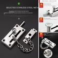 thumbnail image 3 of shiyou-Door Chain Lock Locks Bolt Latch Guard Double Safety Security for Inside Front Doors, 1 Pack, 3 of 4