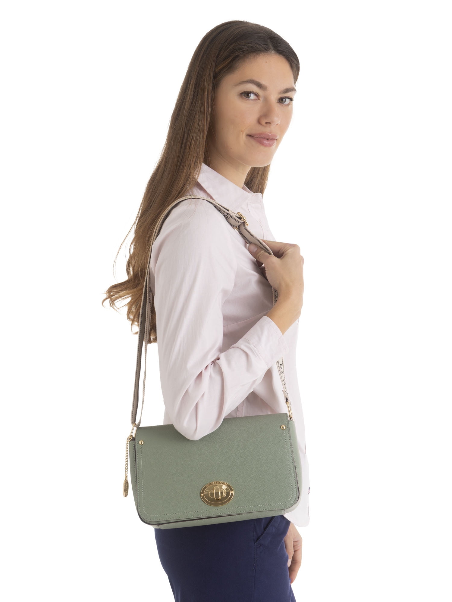 U.S. Polo Assn. Women's Flap Crossbody, Mint