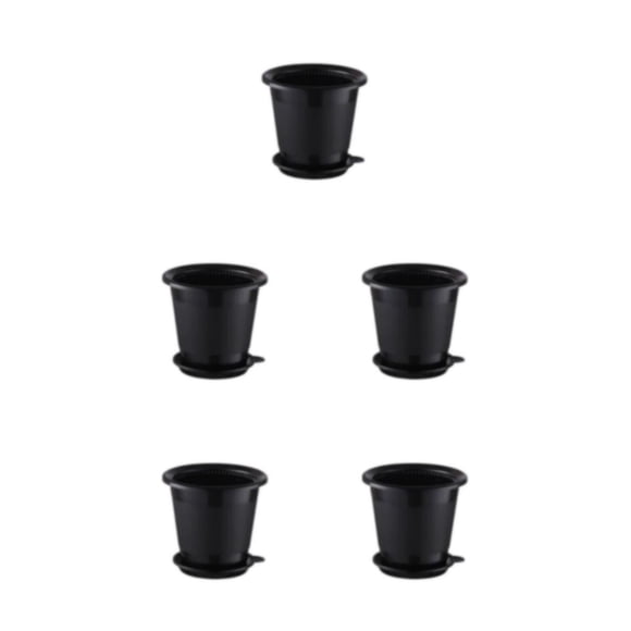Macetas para orquídeas Billuyoard Doble capa Negro
