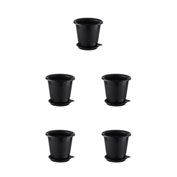 Macetas para orquídeas Billuyoard Doble capa Negro