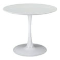 thumbnail image 5 of Opus Dining Table White & Gold Dining Table, Modern Style, Painted MDF round shape tabletop, Steel, Indoor Dining, 5 of 12