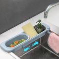 thumbnail image 3 of Telescopic Expandable Sink Caddy with Drainage Holes for Sponges and Dish Rags, Retractable Kitchen Storage Rack for Countertop Organization, 3 of 7