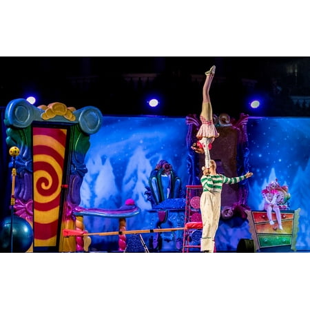 LAMINATED POSTER Cirque Du Soleil Christmas Show Acrobats Poster Print 24 x