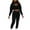 Black, variant on RQYYD Womens 2 Piece Sweatsuit Outfits Long Sleeve Cutout Hoodies Cropped Tops Drawstring Pants Tracksuit Lounge Set with Pockets Comfy Sets for Women