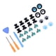 thumbnail image 2 of Kit de Reparación para Xbox One Controlador, Joysticks Analógicos 3D Tapa de Silicona con Palanca de Mando con Destornillador T6 T8 Piezas de Repuesto del Controlador para(QM21070991 (pata de gato)), 2 of 8