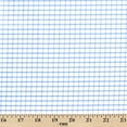 thumbnail image 3 of Suave 1/4" Gingham Check Shirting Poplin Fabric - Light Blue 57/58" By The Yard, 3 of 3
