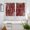 Red, variant on Teal Flowers Kitchen Curtains Window Panels, Spring Floral Botanical Modern Art Insulated Window Treatment Curtain, Grommet Curtains for Bedroom/Living Room/Bathroom, 2 Piece 52"Wx84"L