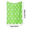 thumbnail image 3 of Blanket, New Flannel Halloween Cute White Ghost Festival Shawl Blanket Nap Blanket, Halloween Blanket, 3 of 7