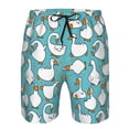 thumbnail image 4 of Yiaed Cartoon Funny Goose Print Men's Swim Trunks with Lining Quick Dry Sports Shorts Beach Shorts Boardshorts-X-Large, 4 of 5