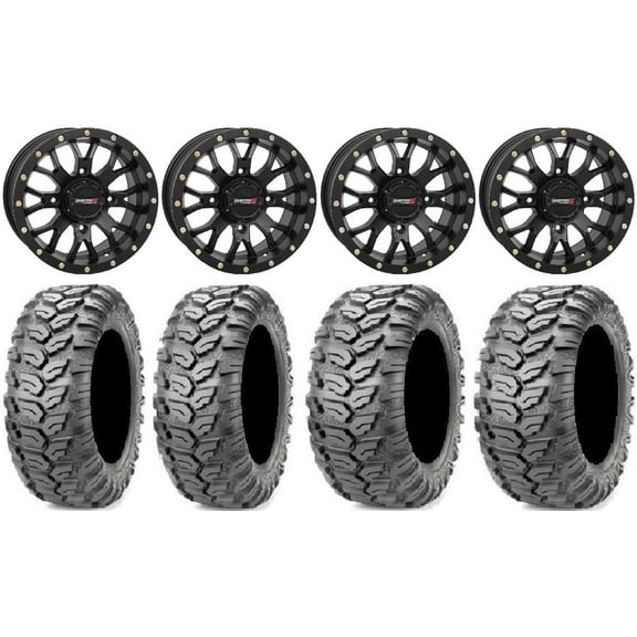 System 3 ST-3 Black 14" Wheels 29" Ceros Tires Polaris RZR XP 1000 / PRO XP / Ranger XP 900/1000
