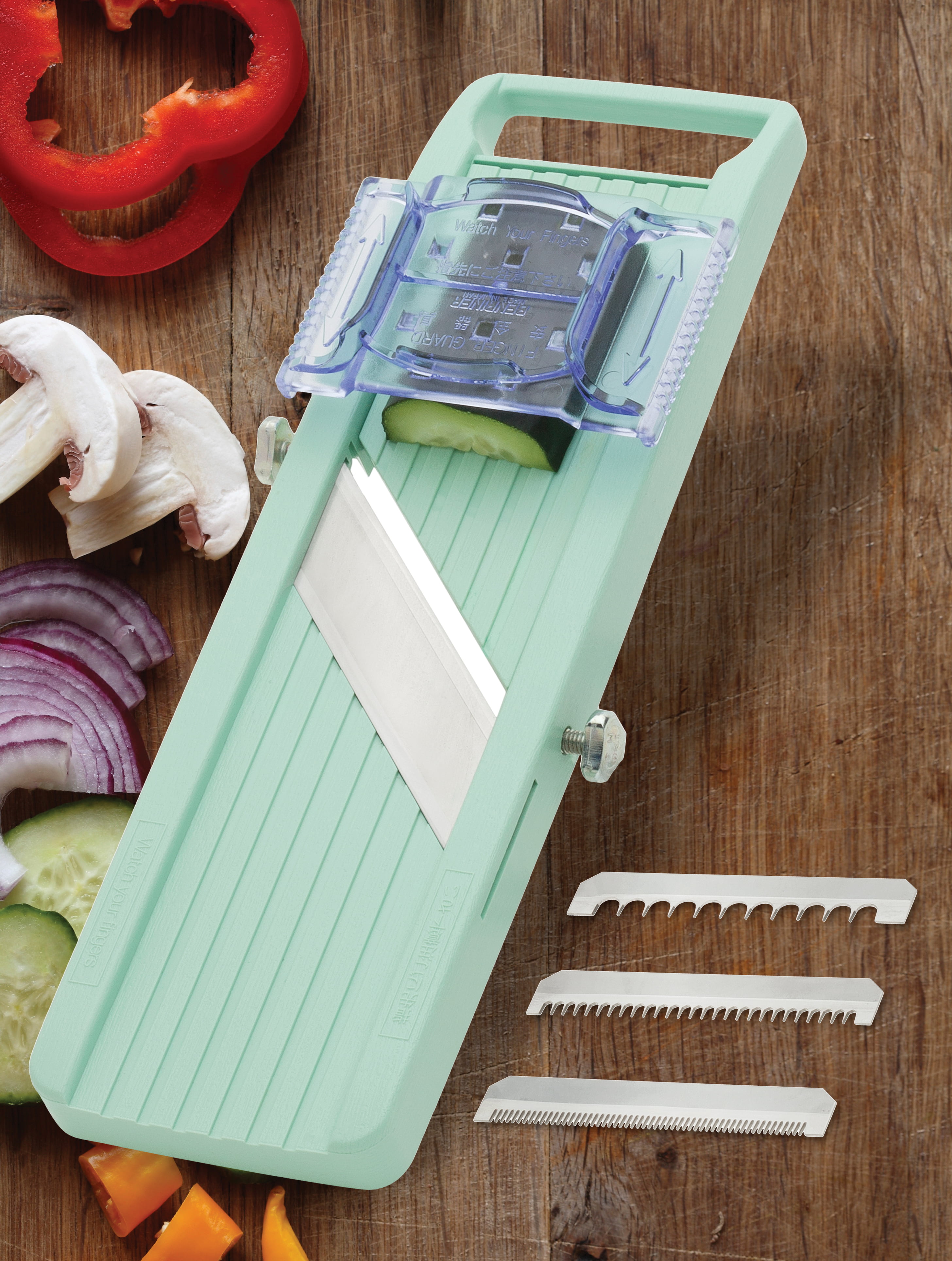 Benriner Japanese Mandolin All-Purpose Vegetable Slicer (Classic Series)  with Catch Tray