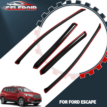 Fit 2013-2019 Ford Escape In-Channel Window Visors Rain Guard Shade Deflector US